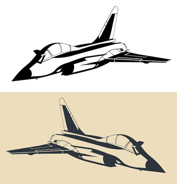 Vector eurofighter typhoon illustrations