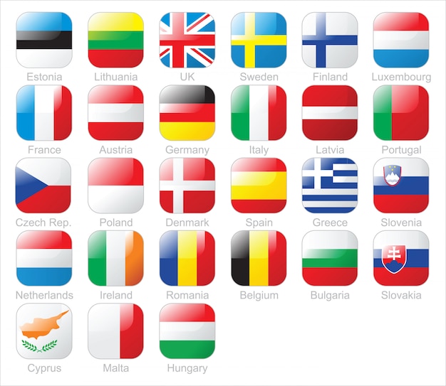 European countries flags