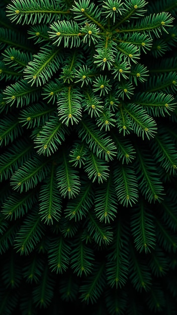 Vector evergreen christmas tree background