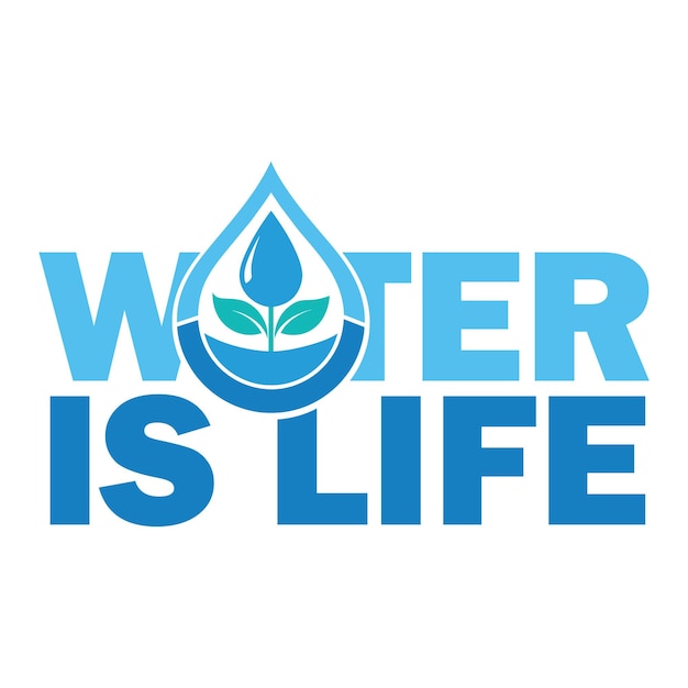 Every Drop Counts Save Water Save Earth Save Lives Water Conservation Logo Conserve Today Thrive