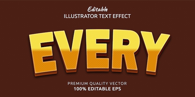 Every Editable Text Style Effect