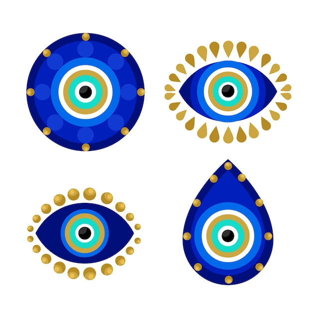 Evil eye symbol set