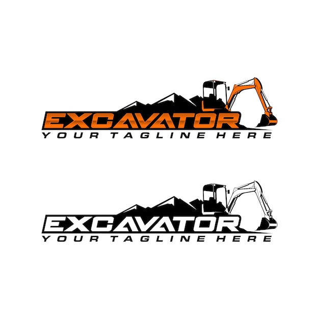 Excavator Logo Template