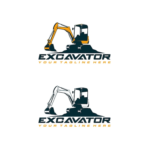 Excavator Logo Template