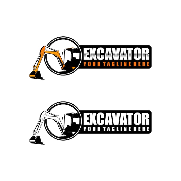 Excavator Logo Template