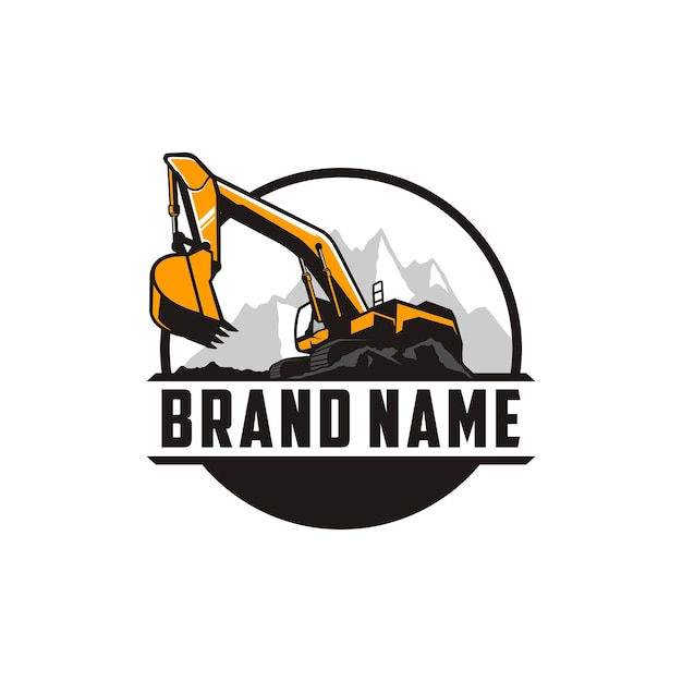 excavator logo template