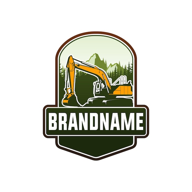 excavator logo template