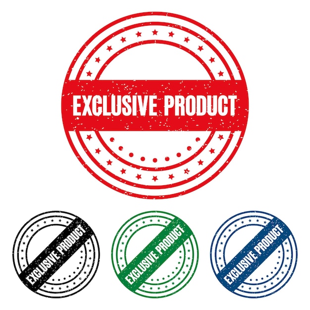 Vector exclusice product rubber stamp vector illustration