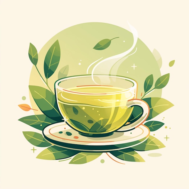 Vector exclusive discount on freshly brewed herbal teas