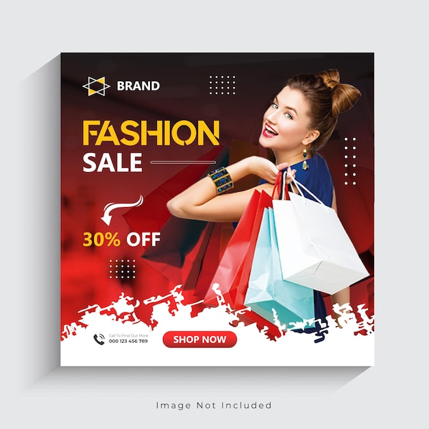 Exclusive Fashion Sale Instagram Banners or Social Media Post template