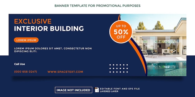 exclusive interior building theme promotion banner