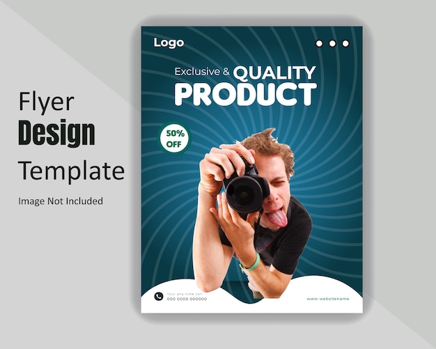 Vector exclusive and quality product flyer design template