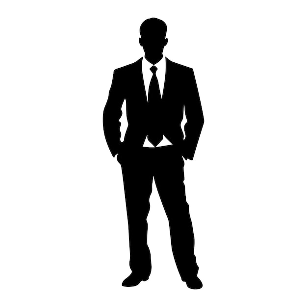 Executive professional silhouette clipart