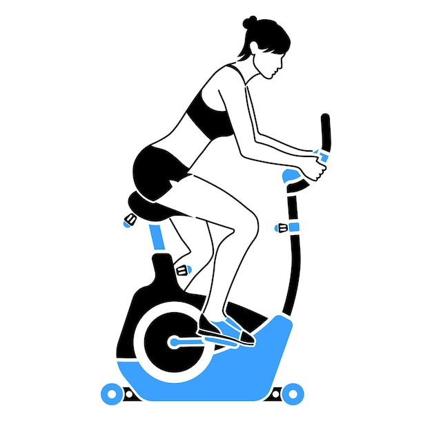 Exercise Bike and Fitness Concept