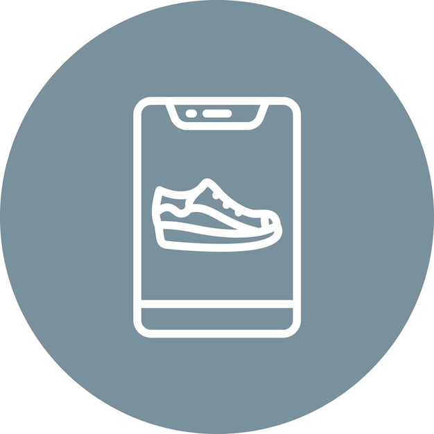 Exercise Shoes vector icon illustration of Workout App iconset