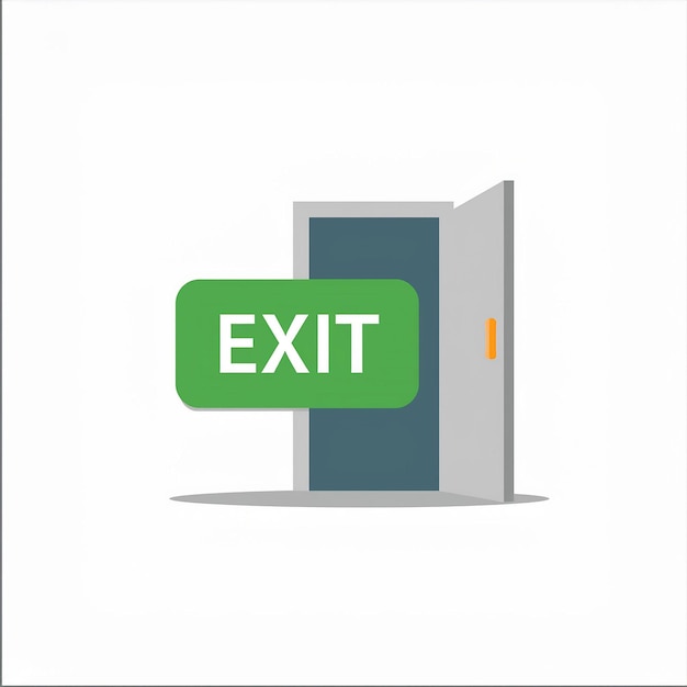 Vector exit icon