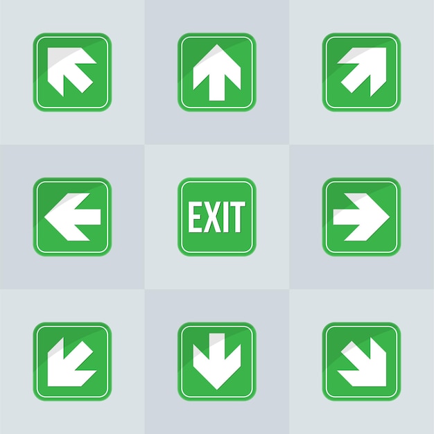 Exit sign collection style