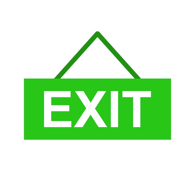 Exit sign