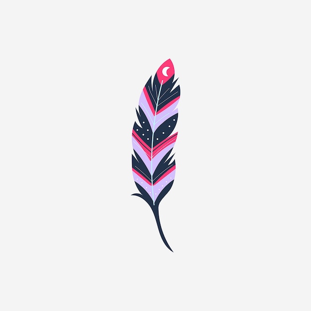 Exotic feather illustration