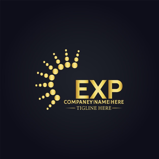 EXP logo E X P design White EXP letter EXP E X P letter logo design E X P letter logo design in