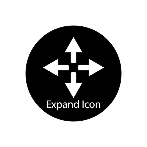 expand icons vector template illustration logo design