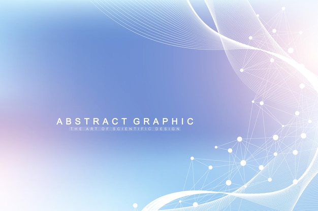 Expansion of life Colorful explosion background with connected line and dots wave flow Visualization Quantum technology Abstract graphic background explosion motion burst vector illustration