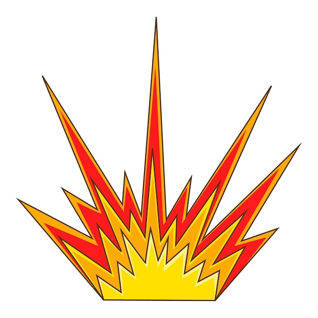 Explode flash icon Cartoon illustration of explode flash vector icon for web