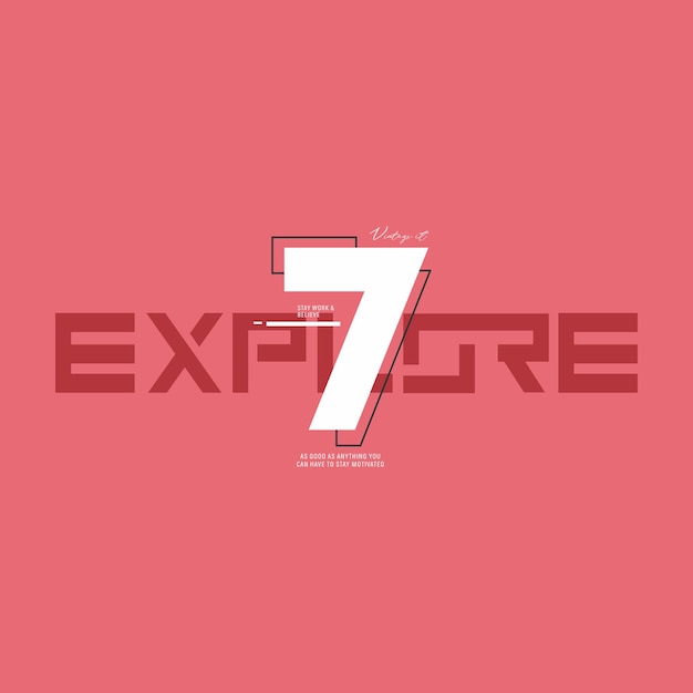 Explore 7 typographic slogan for t-shirt prints vector, posters and other uses.