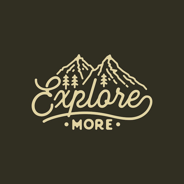 Explore More Outdoor Badge design