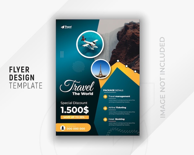 Explore world travel agency and flyer social media post design templates