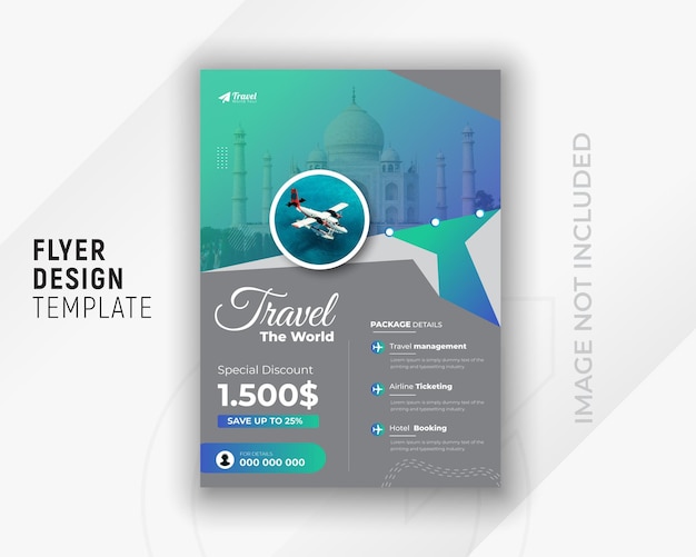 Explore world travel agency and flyer social media post design templates