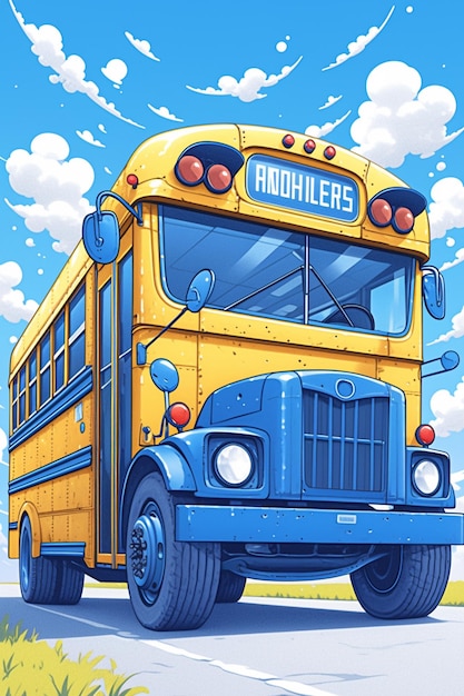 Vector exploring the tradition of school buses