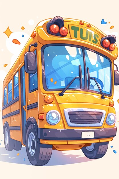 Vector exploring the tradition of school buses