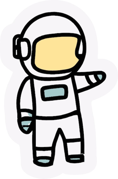 Exploring the Unknown A Vector Illustration of an Astronaut039s Mission