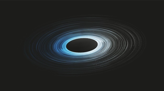 Explosion Blue Spiral Black Hole on Galaxy Background.planet and physics concept.