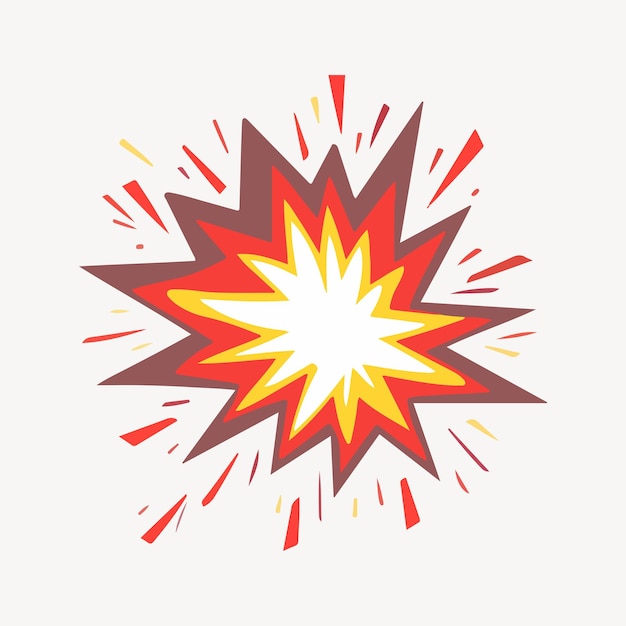 Vector explosion illustration vector