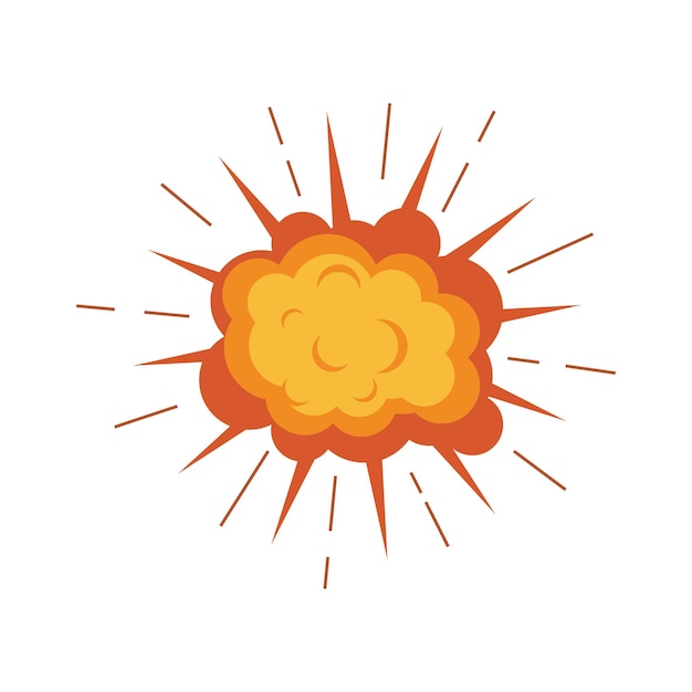 Explosion illustration vector