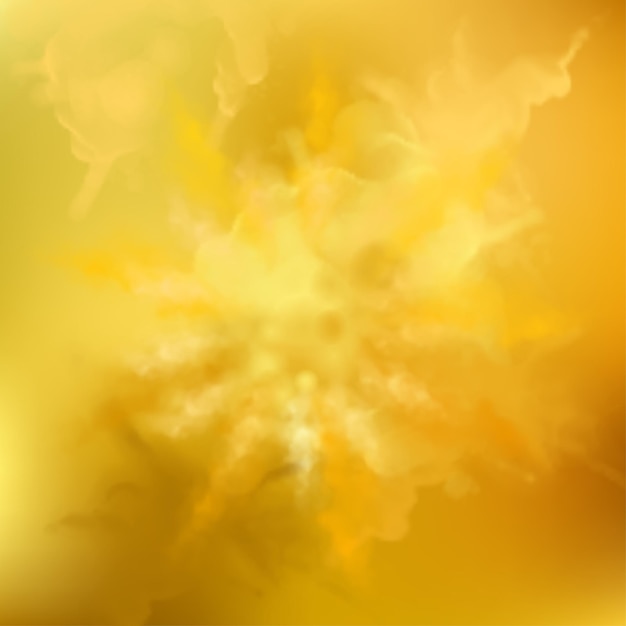 Vector explosion of yellow colored dust powder