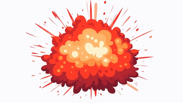 Explosive Boom Cartoon Vector Illustration