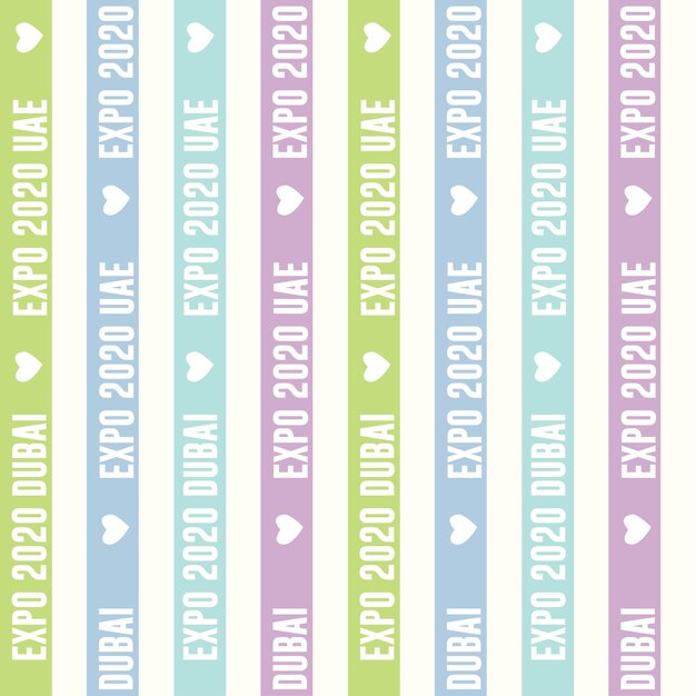 EXPO 2020 SEAMLESS COLORFUL PATTERN