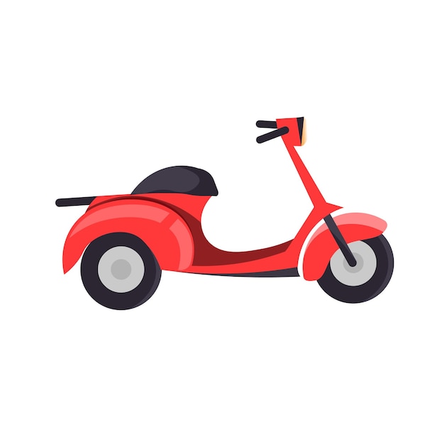 Express Delivery bike, red Scooter, Online delivery service, home delivery icon