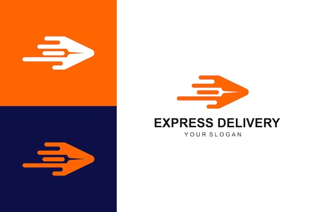 express delivery logo design and icons