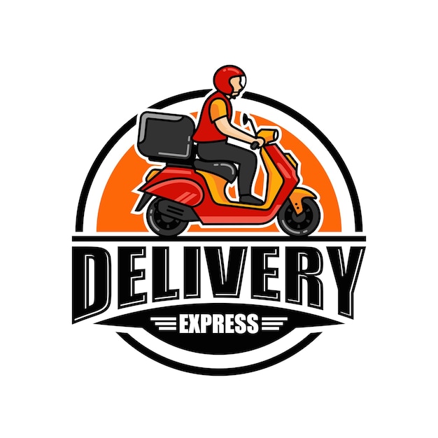 Express delivery logo design vector template