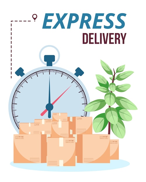 Express delivery service concept Shipping