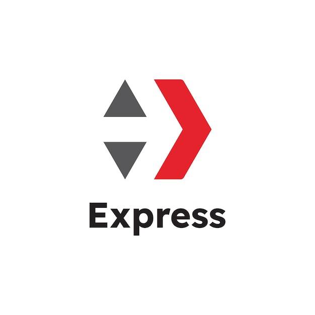 Express logo Vector icon design illustration Template