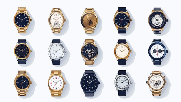 Exquisite Collection of Luxury Watches on Display