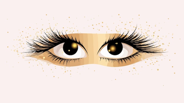 Exquisite Eyelash Extension Icon for Beauty Salon