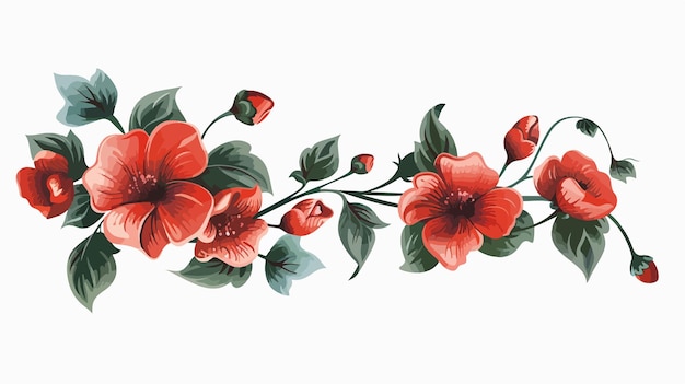 Exquisite Floral Decor Isolated Symbol Vector Illustration