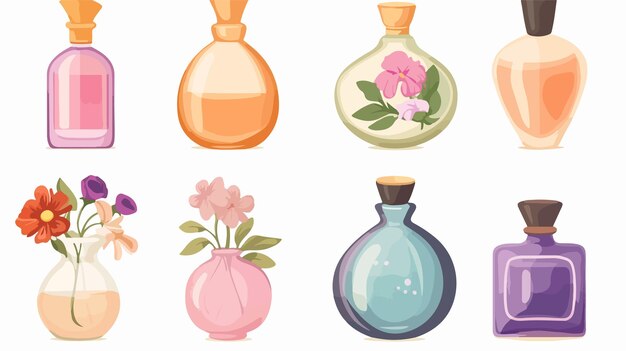 Vector exquisite greek perfume clipart vector illustration