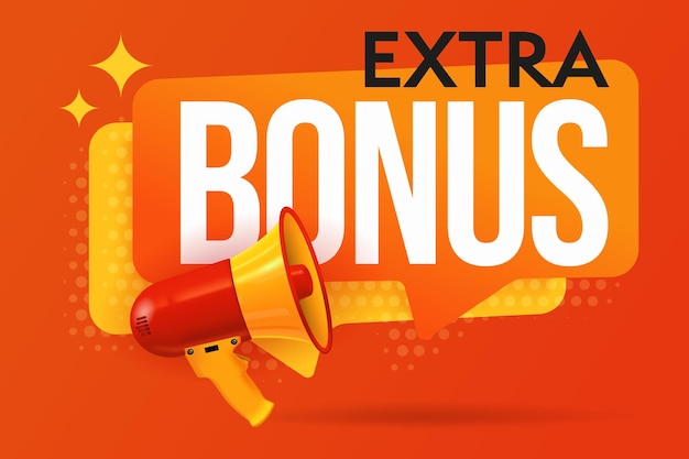 Extra bonus announcement info banner template